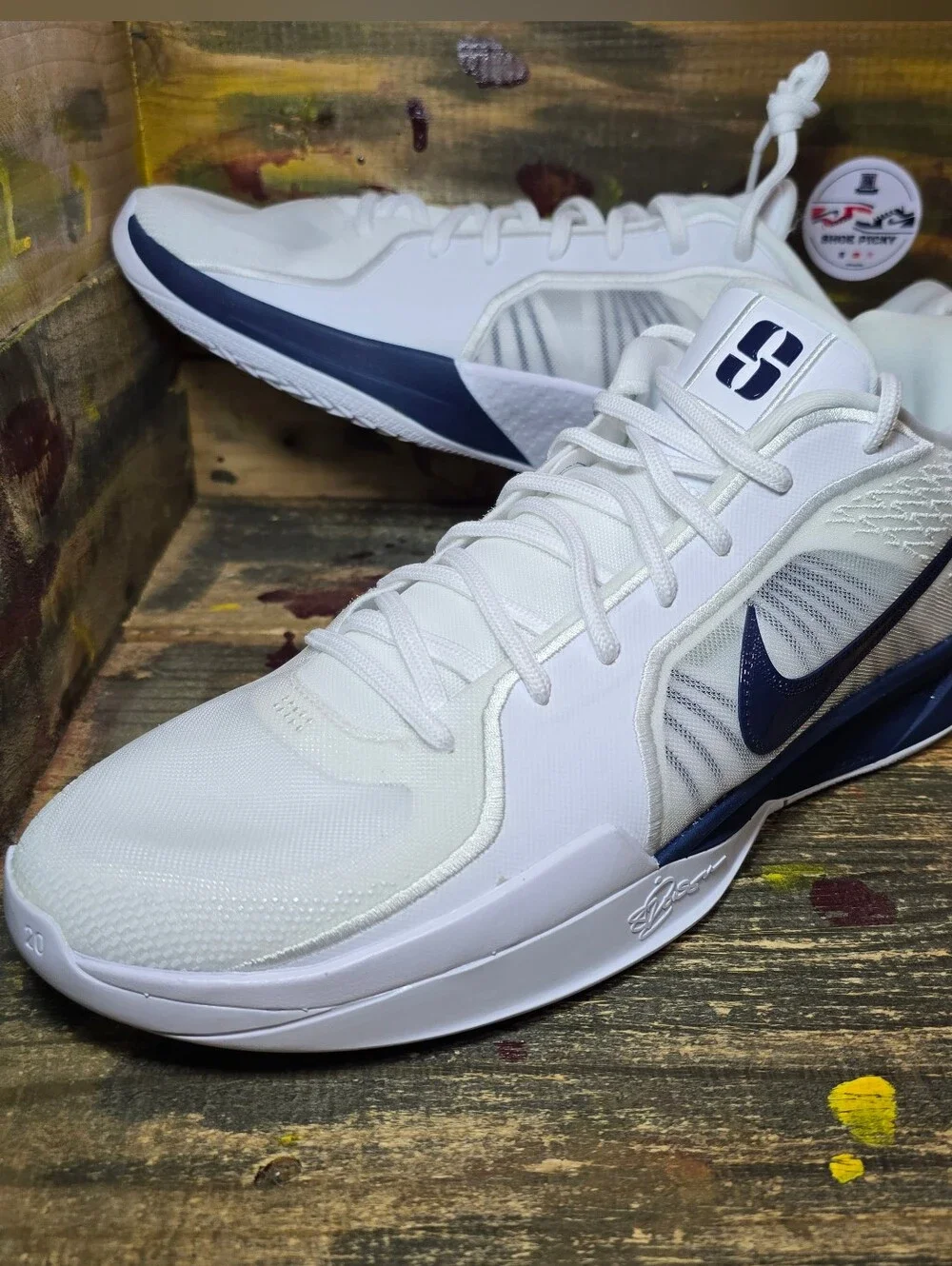 Nike Sabrina 2 TB Promo Shoes White Navy HM5038-101 Women 13.5 / Men 12 New